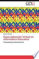 libro Especialización Virtual En Informática Educativ